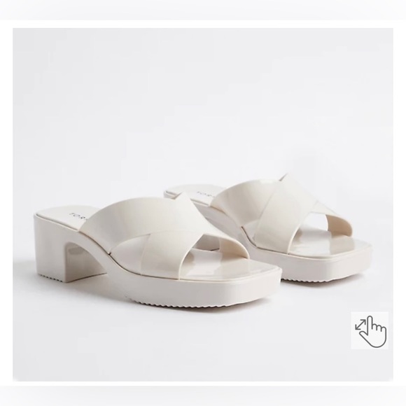 torrid Shoes - Torrid Jelly Criss Cross Heel Sandal (Ww) Size 13 Wide NWT